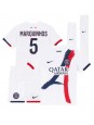 Paris Saint-Germain Marquinhos #5 Vieraspaita Lasten 2024-25 Lyhythihainen (+ shortsit)